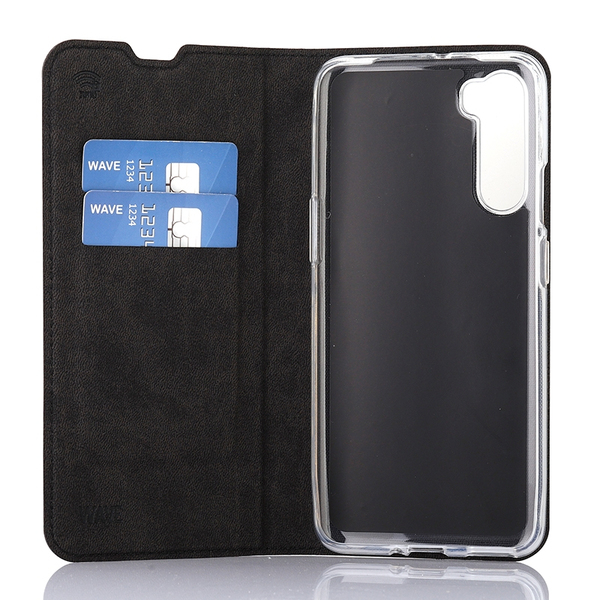 Wave Book Case, OnePlus Nord - flipfodral, Svart