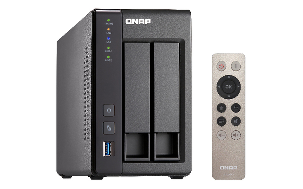 Qnap TS-251+-8G, 2x kiintolevypaikkaa -verkkolevypalvelin