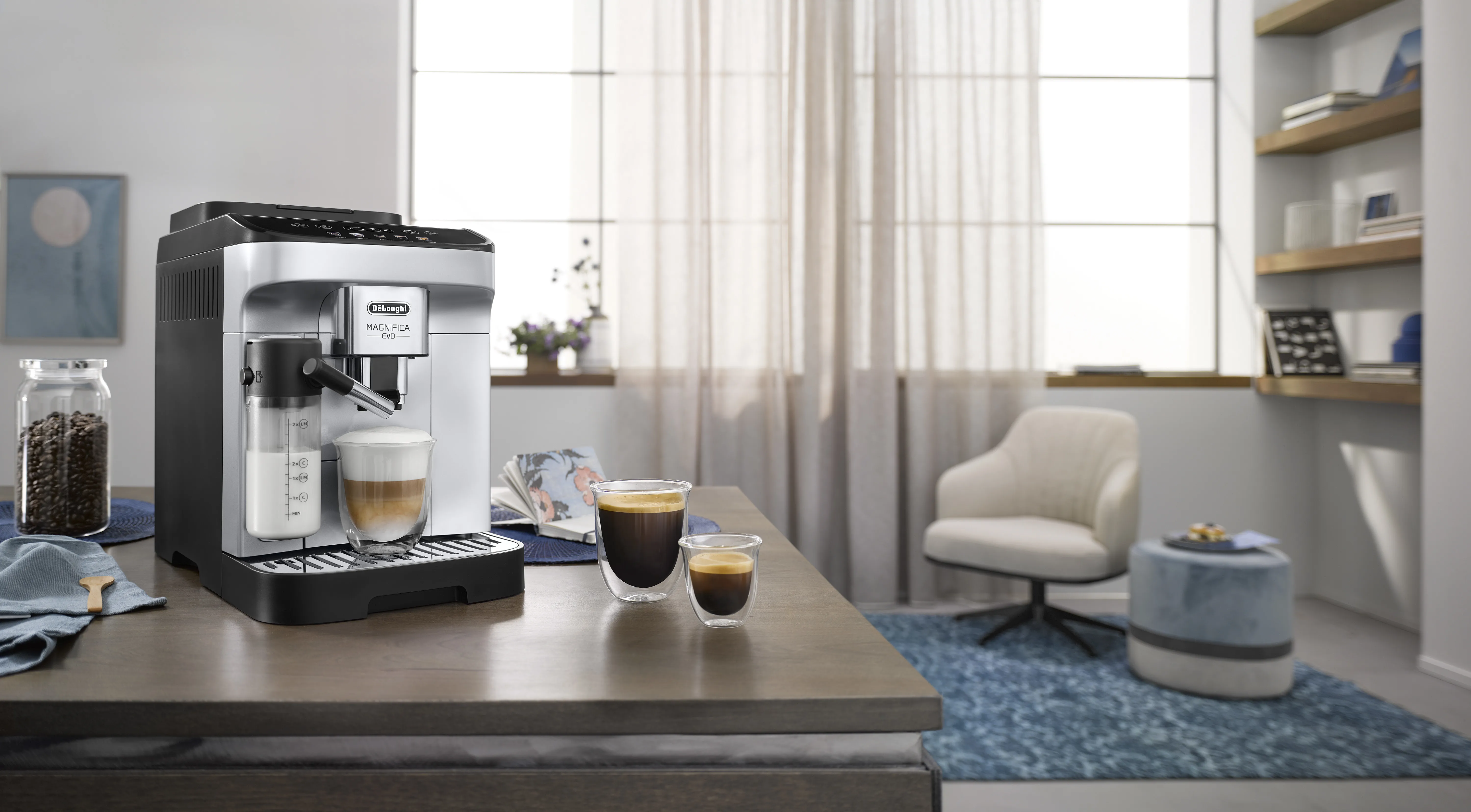 Delonghi Magnifica Evo ECAM290.61 - espresso machine, fully automatic, Silver