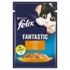 Felix Fantastic Chicken in Jelly, Wet food for cats, Adult, 85g