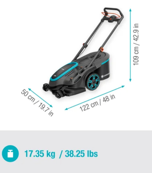 Gardena PowerMax Duo 46/36V P4A -akkuruohonleikkuri