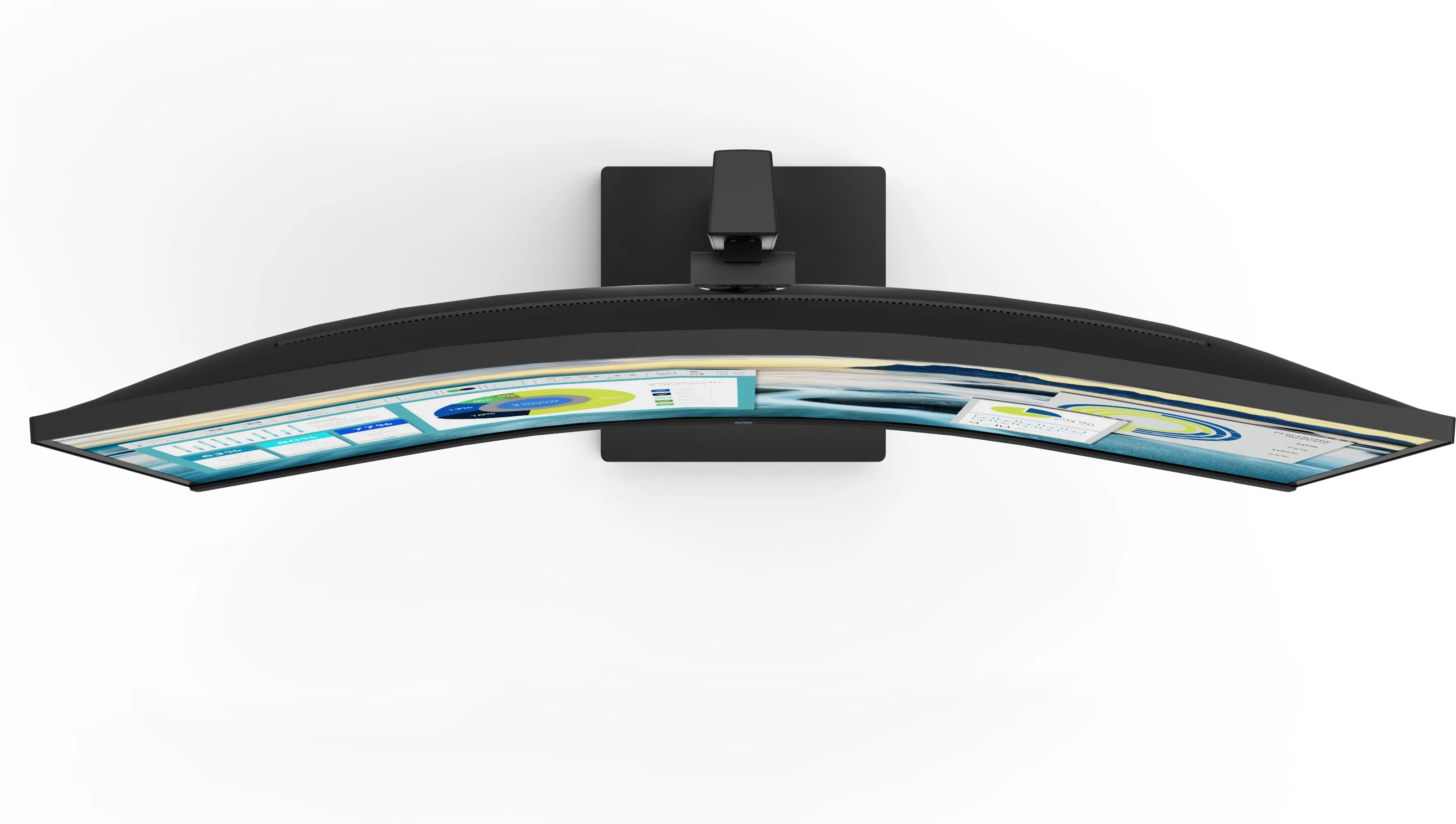 HP P34hc G4 34" WQHD, VA Curved Monitor with USB-C hub