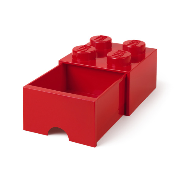 Room Copenhagen LEGO Brick Drawer 4 red - RC40051730