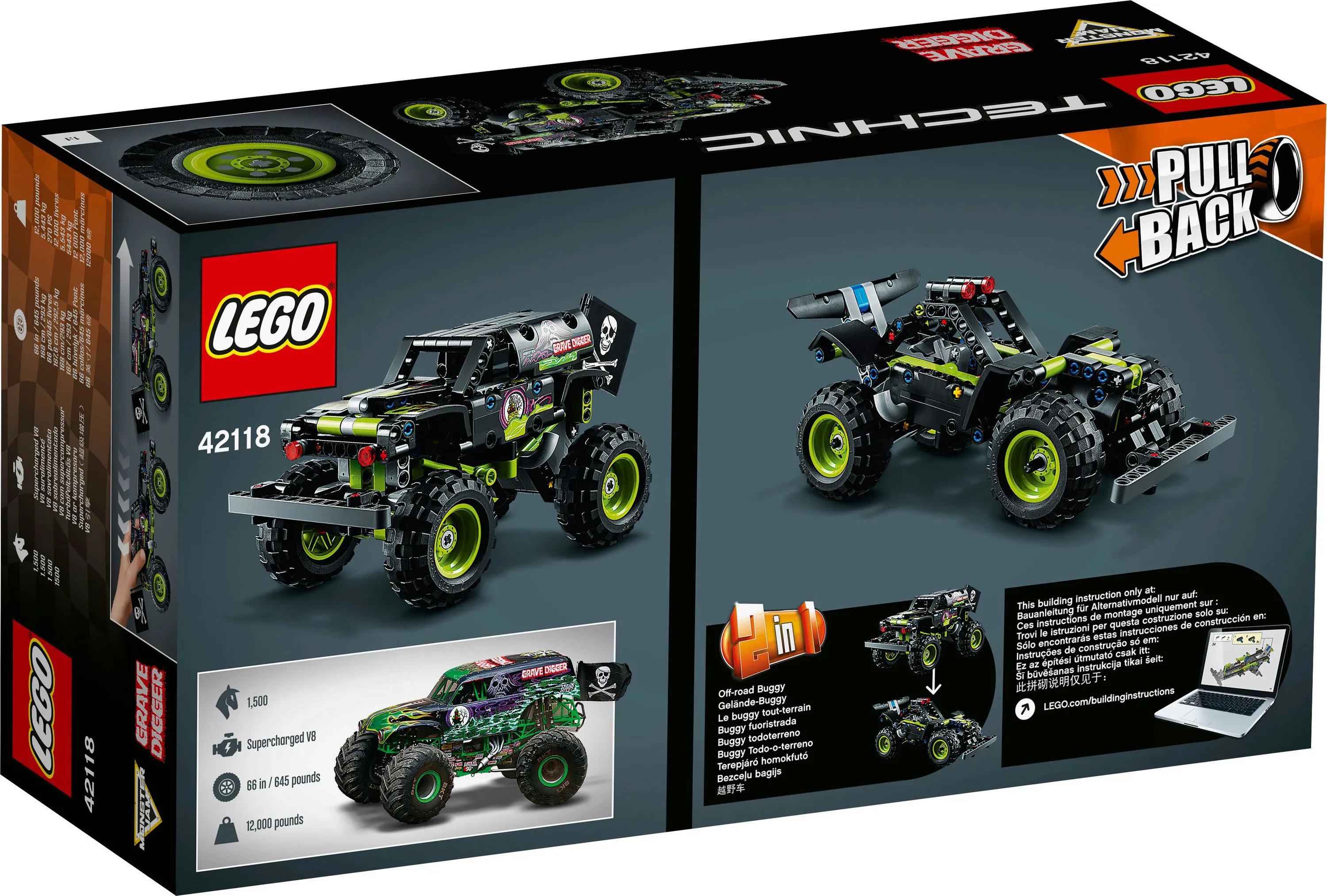Lego Technic Monster Jam Grave Digger 42118