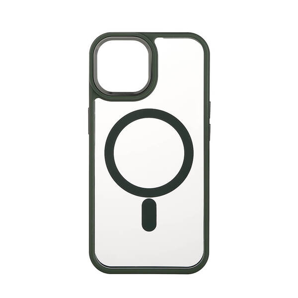 Onsala Bumper Clear MagSerie iPhone 15 -takakuori, vihre&auml;