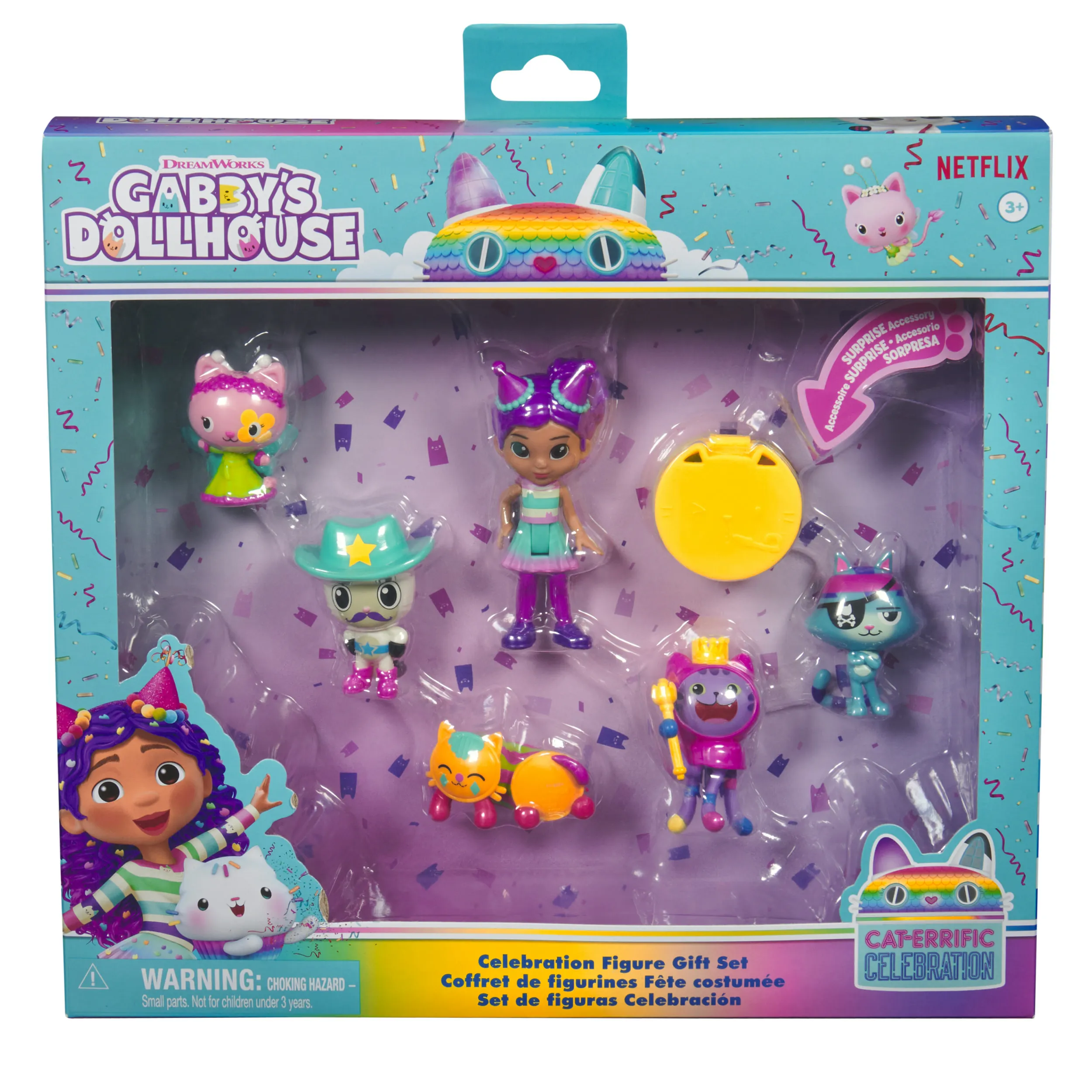 Spin Master Gabby's Dollhouse - Party Figures Gift Set, Toy Figure
