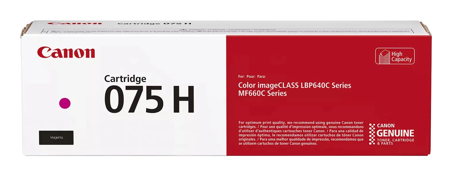 Canon 075H lasertoner, magenta