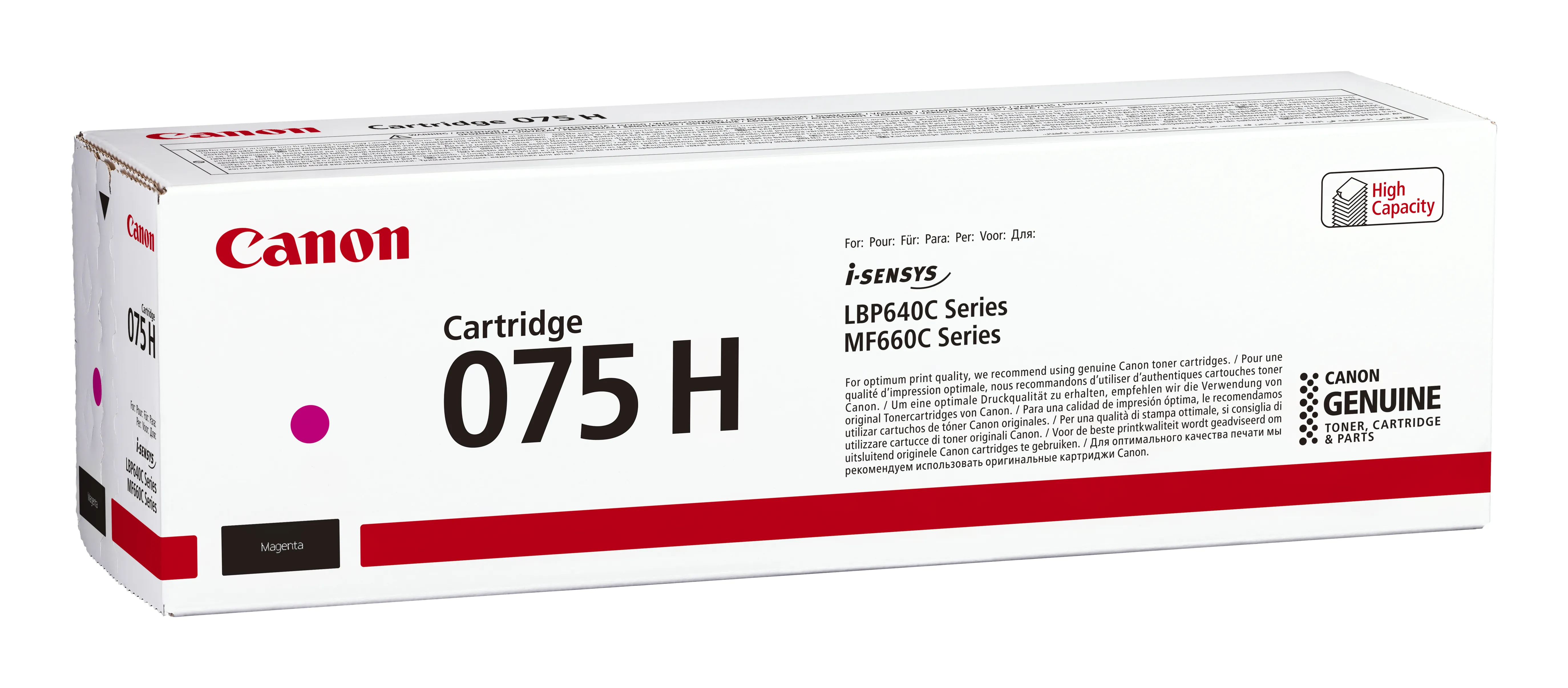 Canon 075H toner cartridge, Magenta