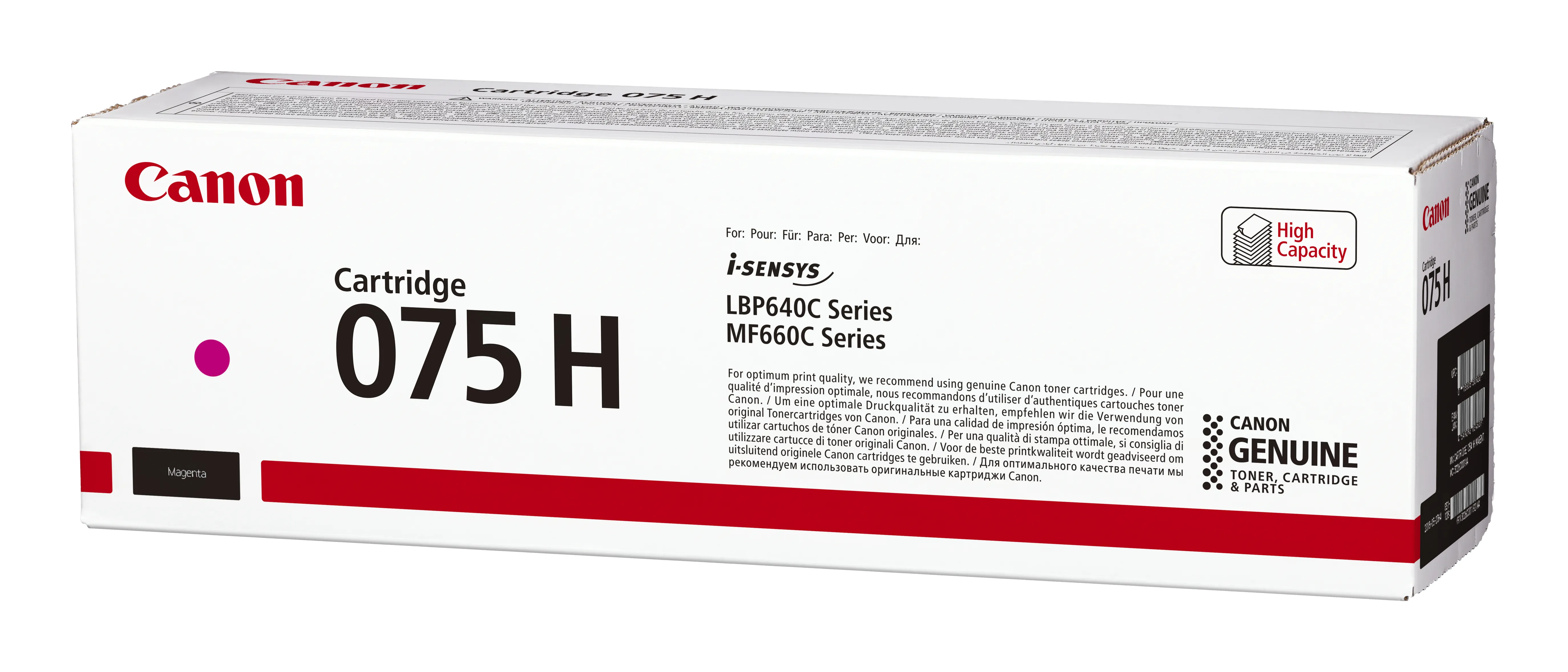 Canon 075H toner cartridge, Magenta