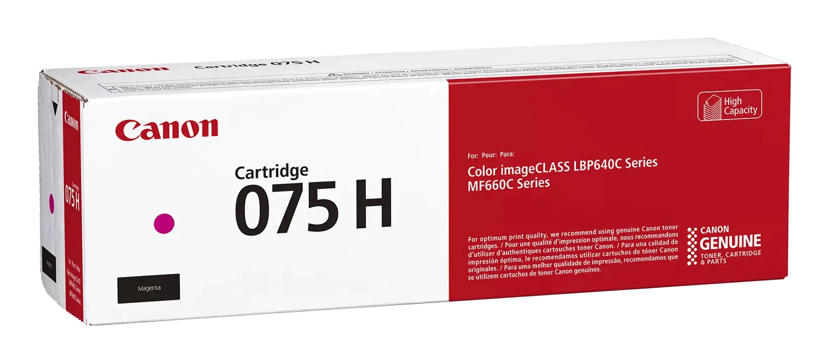 Canon 075H lasertoner, magenta
