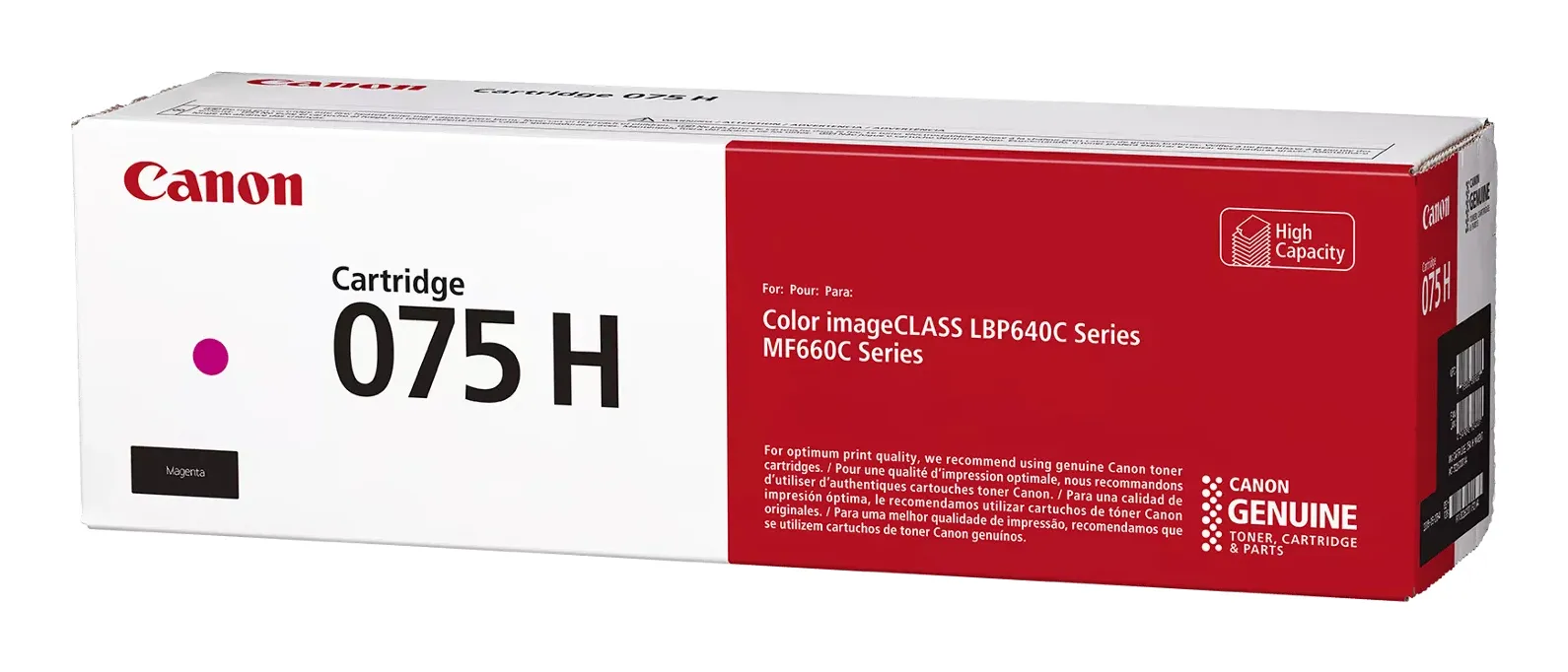 Canon 075H lasertoner, magenta