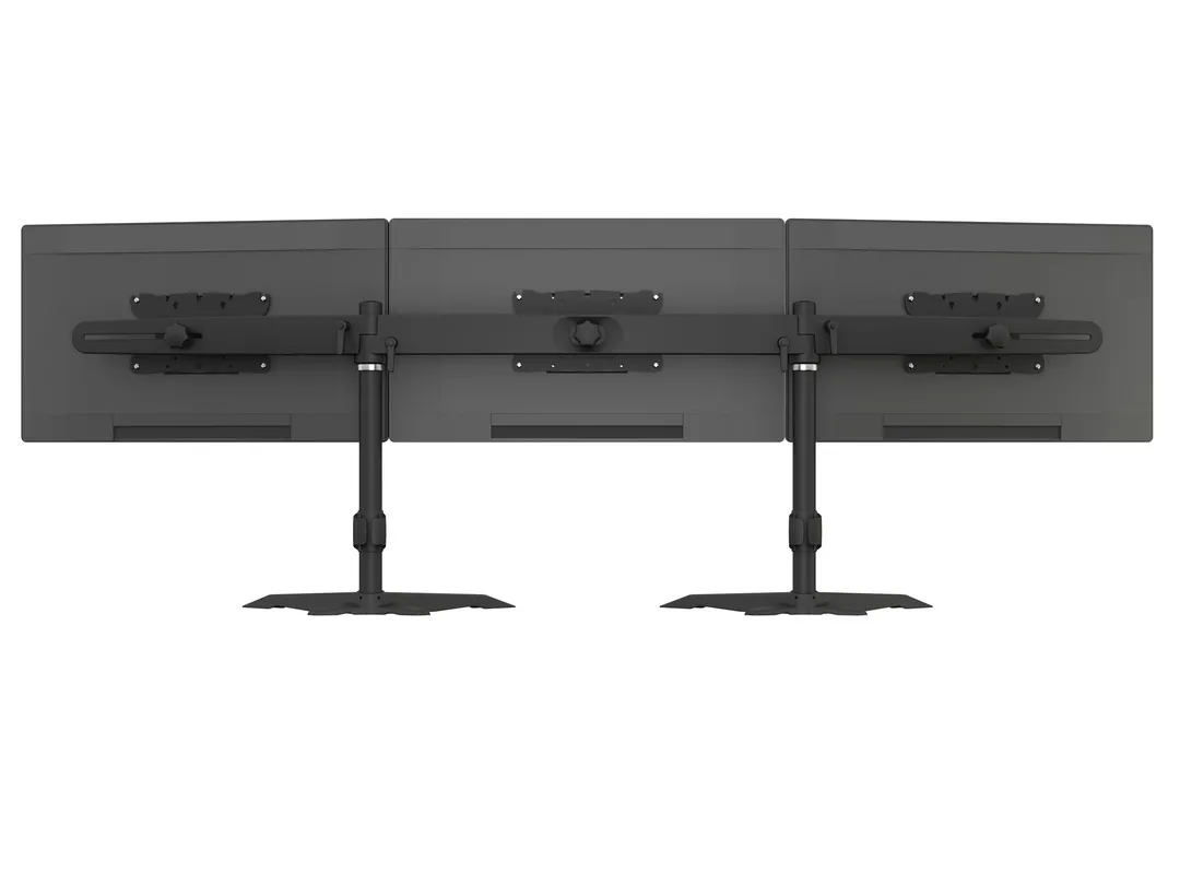 Multibrackets M Desktopmount Triple Stand - skrivbordsf&auml;ste, svart, 24-32&quot;, 8kg