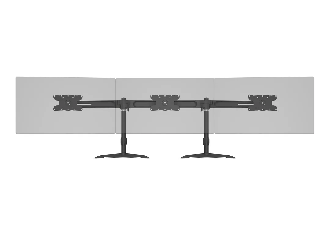 Multibrackets M Desktopmount Triple Stand - skrivbordsf&auml;ste, svart, 24-32&quot;, 8kg