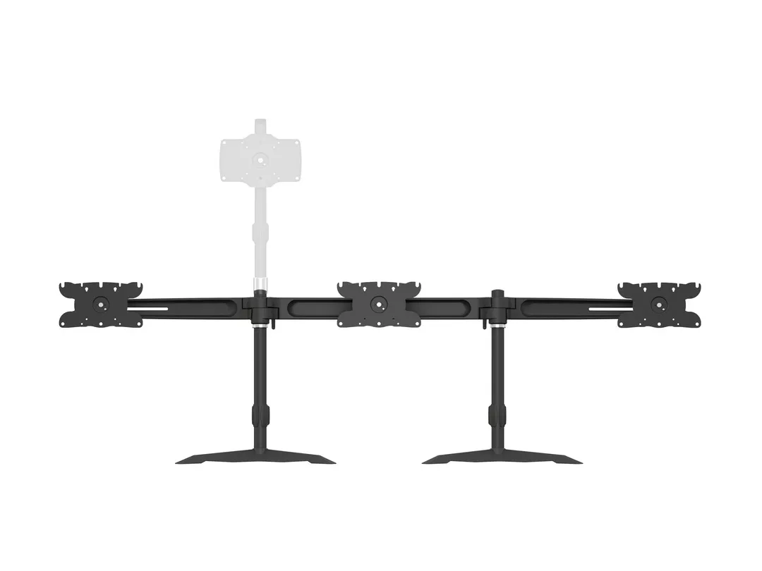 Multibrackets M Desktopmount Triple Stand - skrivbordsf&auml;ste, svart, 24-32&quot;, 8kg
