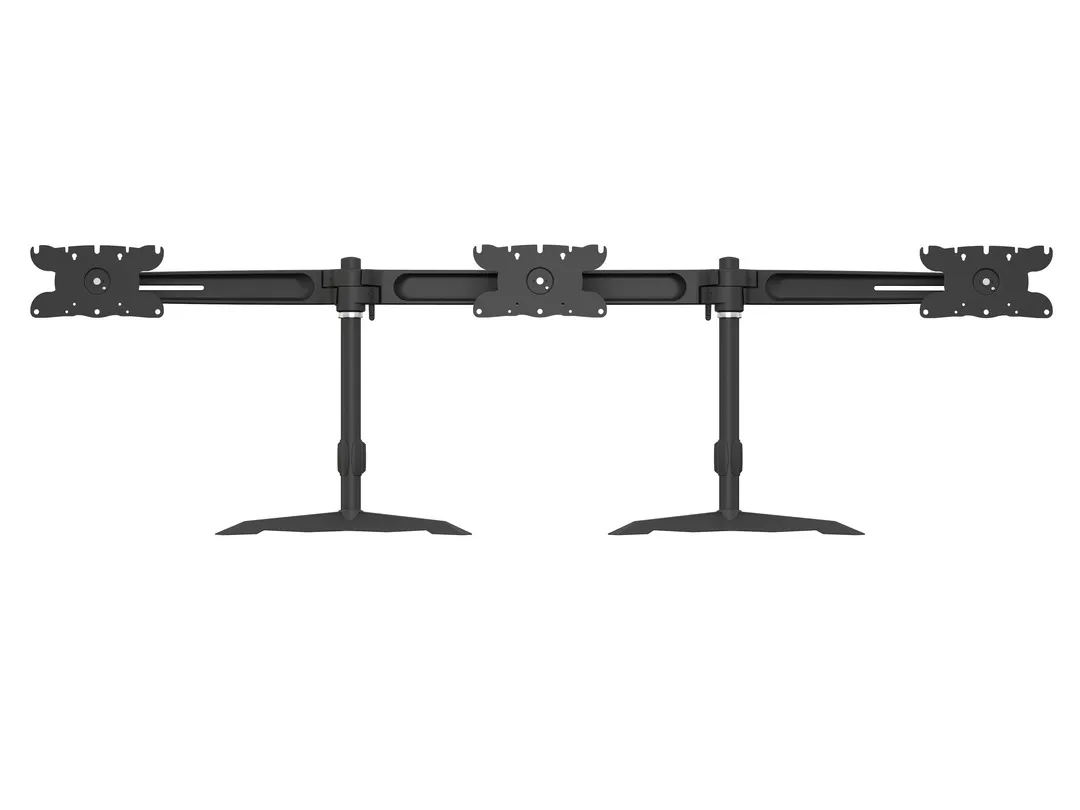 Multibrackets M Desktopmount Triple Stand - skrivbordsfäste, svart, 24-32", 8kg