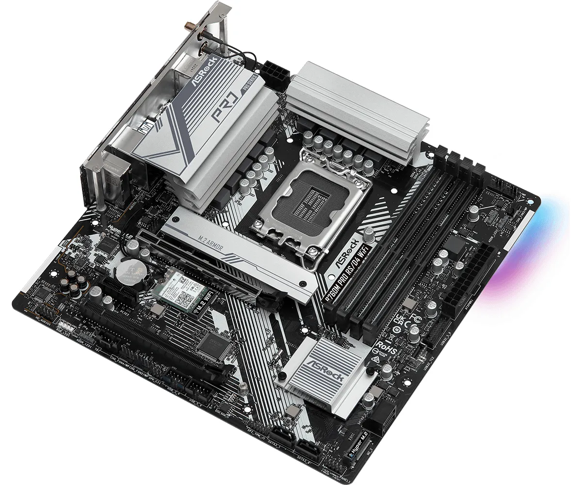 ASRock B760M PRO RS Wi-Fi DDR4 mATX - motherboard