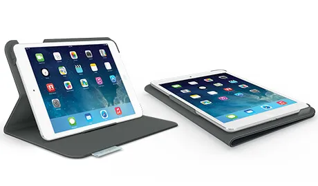 Logitech Folio Protective Case - Suojakotelo tabletille - tummanharmaa savi malleihin Apple iPad mini