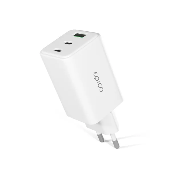 Epico UltraBoost GaN 65W väggladdare EA65 - vit