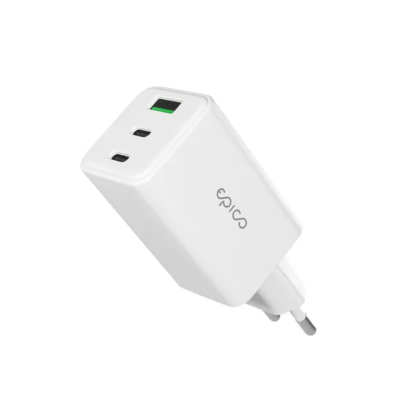 Epico UltraBoost GaN 65W väggladdare EA65 - vit