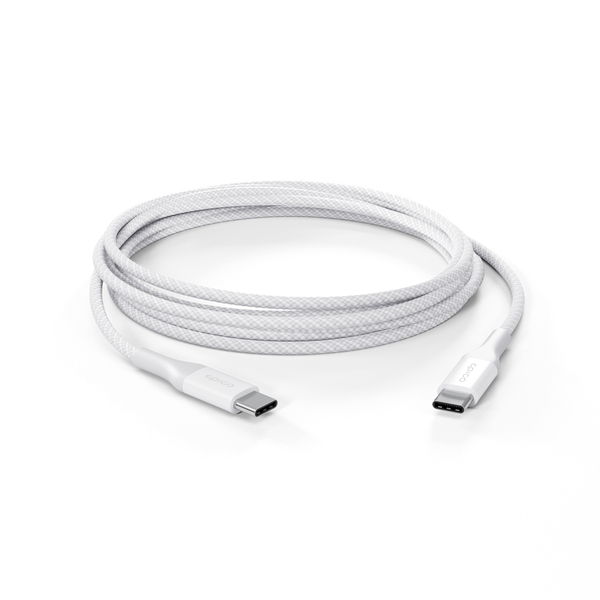 Epico UltraLink EC33 USB-C -kaapeli, 240 W, 2 m, valkoinen