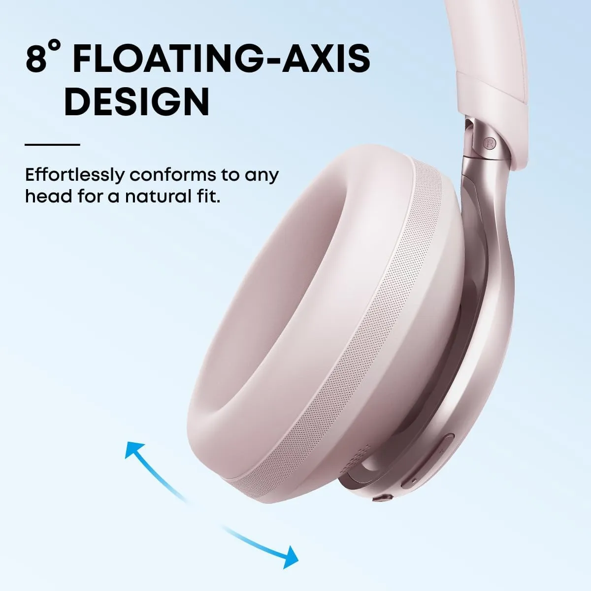 Anker Soundcore Space One -langattomat kuulokkeet, vaaleanpunainen