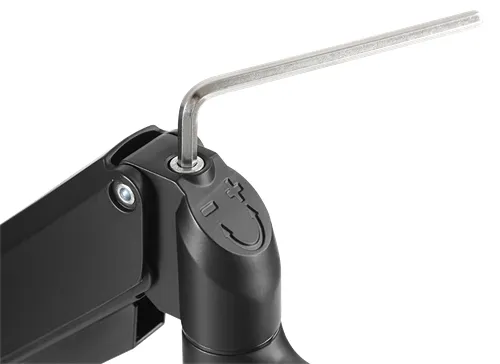 Deltaco Office Premium Triple - monitor arm, black, 17"-27", 3x7Kg