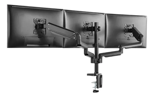 Deltaco Office Premium Triple - monitor arm, black, 17&quot;-27&quot;, 3x7Kg