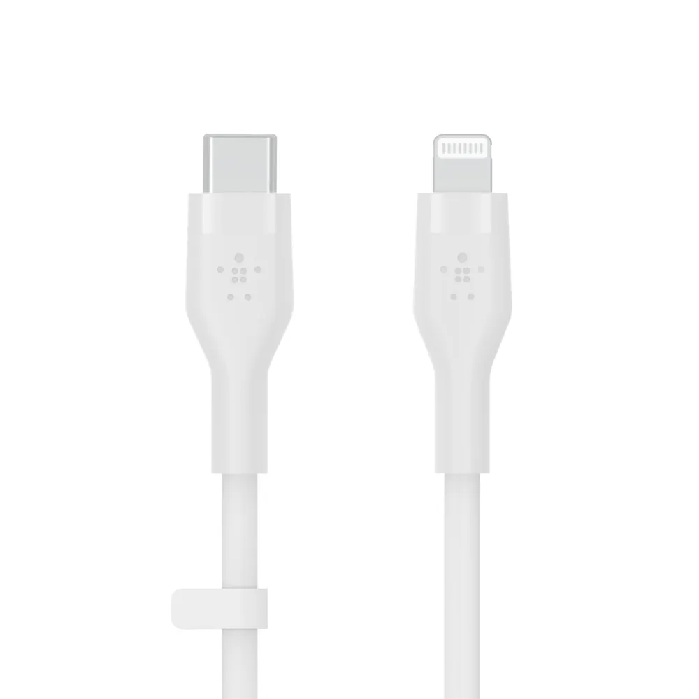 BOOST CHARGE USB-C to LTG Silicon 1m, White