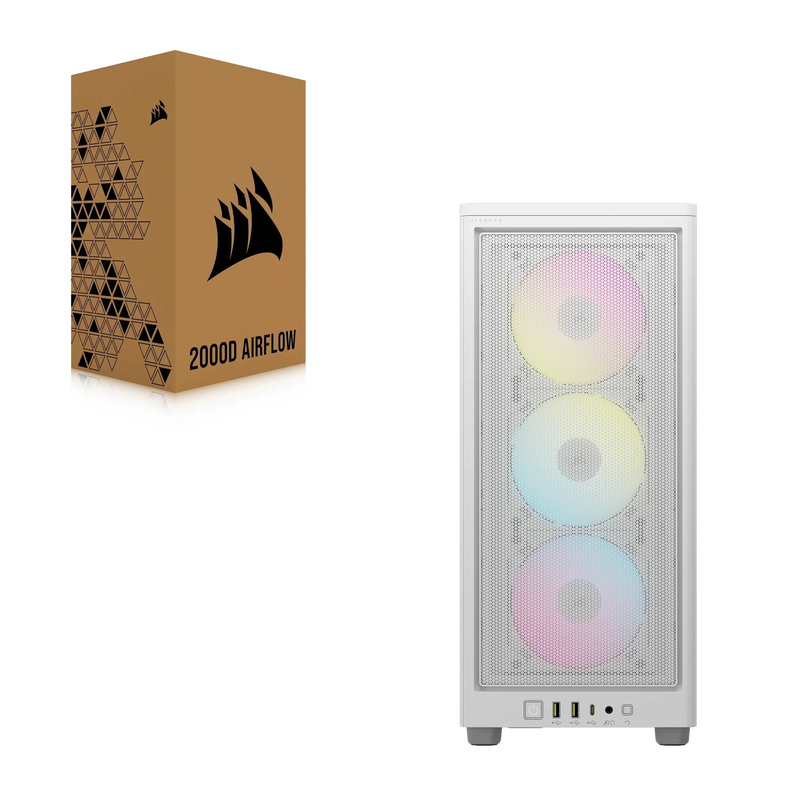 Corsair 2000D RGB Airflow - , White