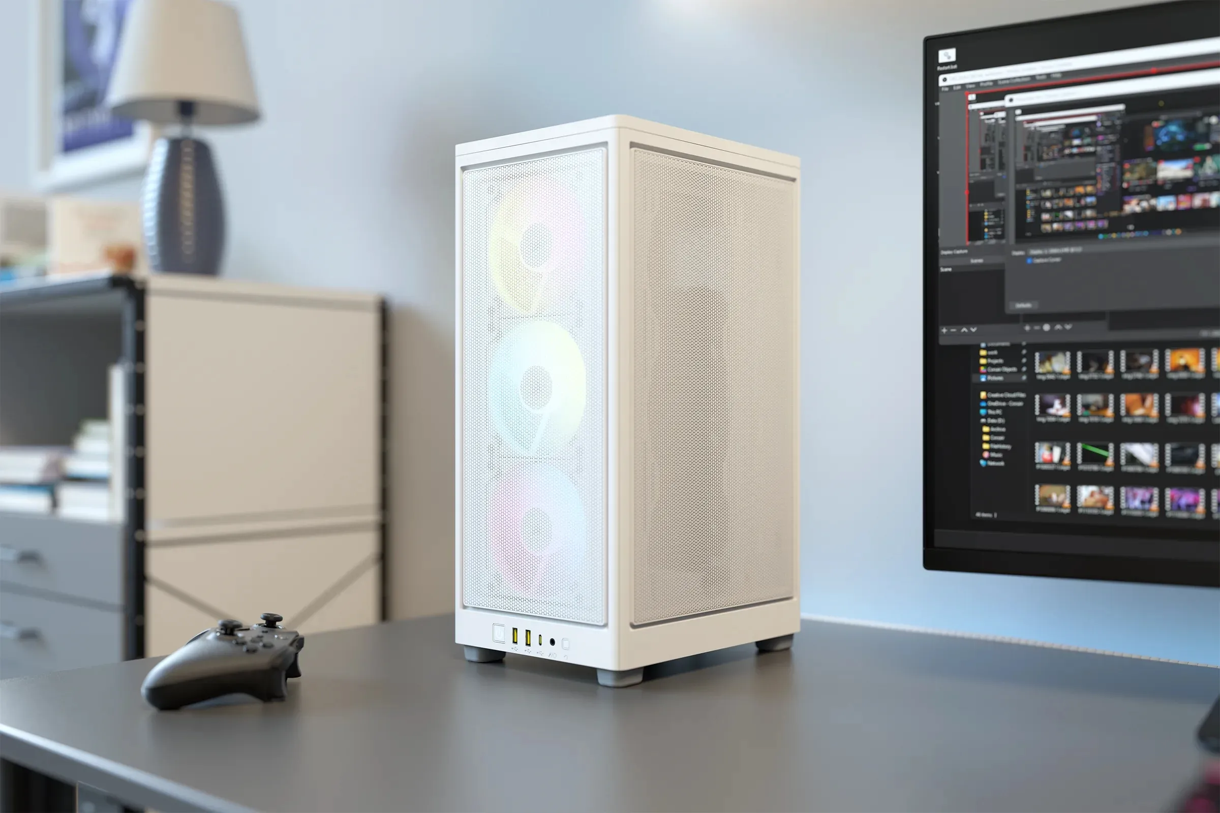 Corsair 2000D RGB Airflow - , White