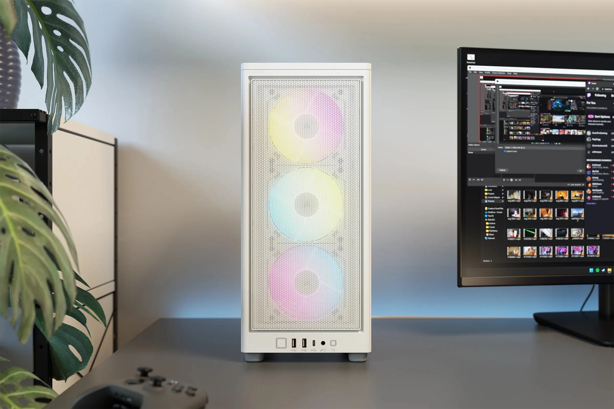 Corsair 2000D RGB Airflow - , White