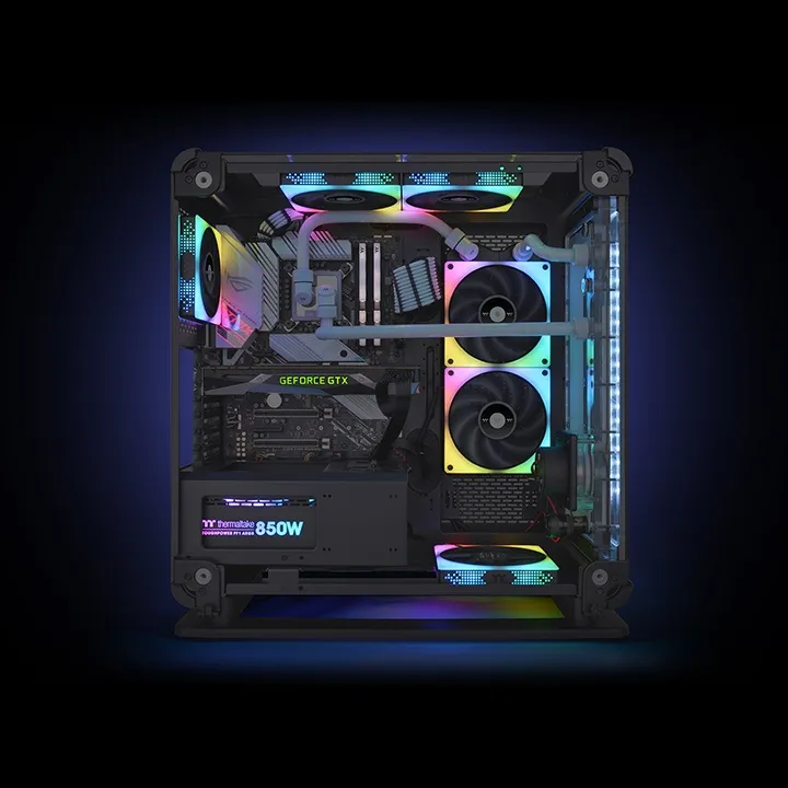 Thermaltake ToughFan 14, RGB, 140mm  chassi fläkt, 3st