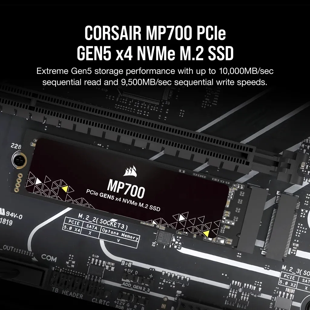 Corsair MP700 1 TB, PCI Express 5.0, M.2 - SSD