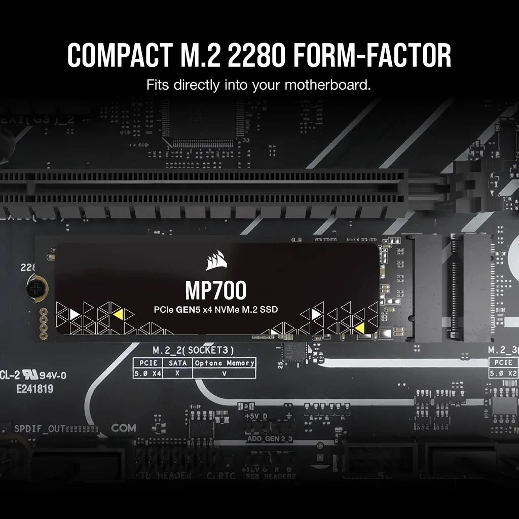 Corsair MP700 1 TB, PCI Express 5.0, M.2 - SSD