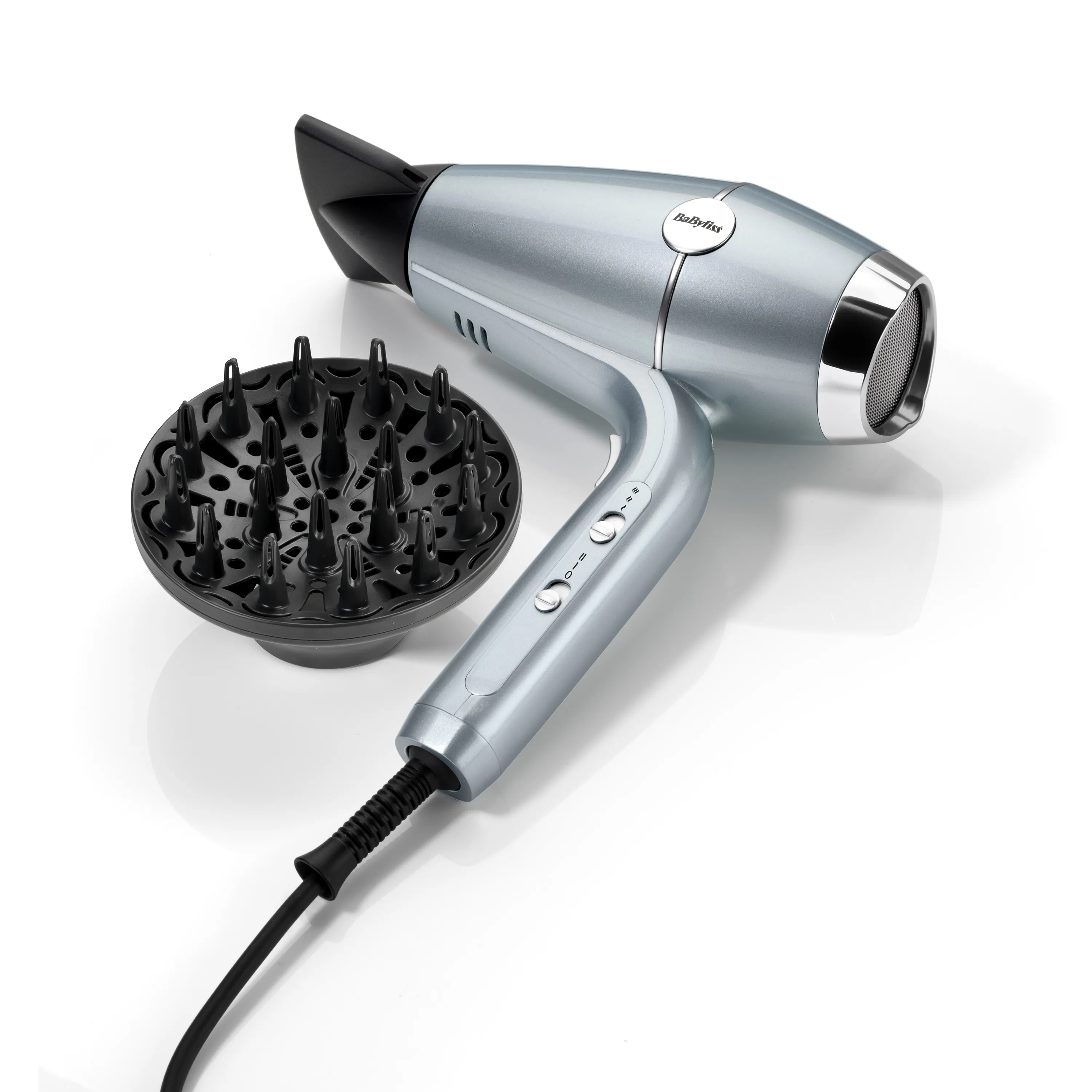 BaByliss Hydro-Fusion D773DE 2100 W h&aring;rtork, metallic