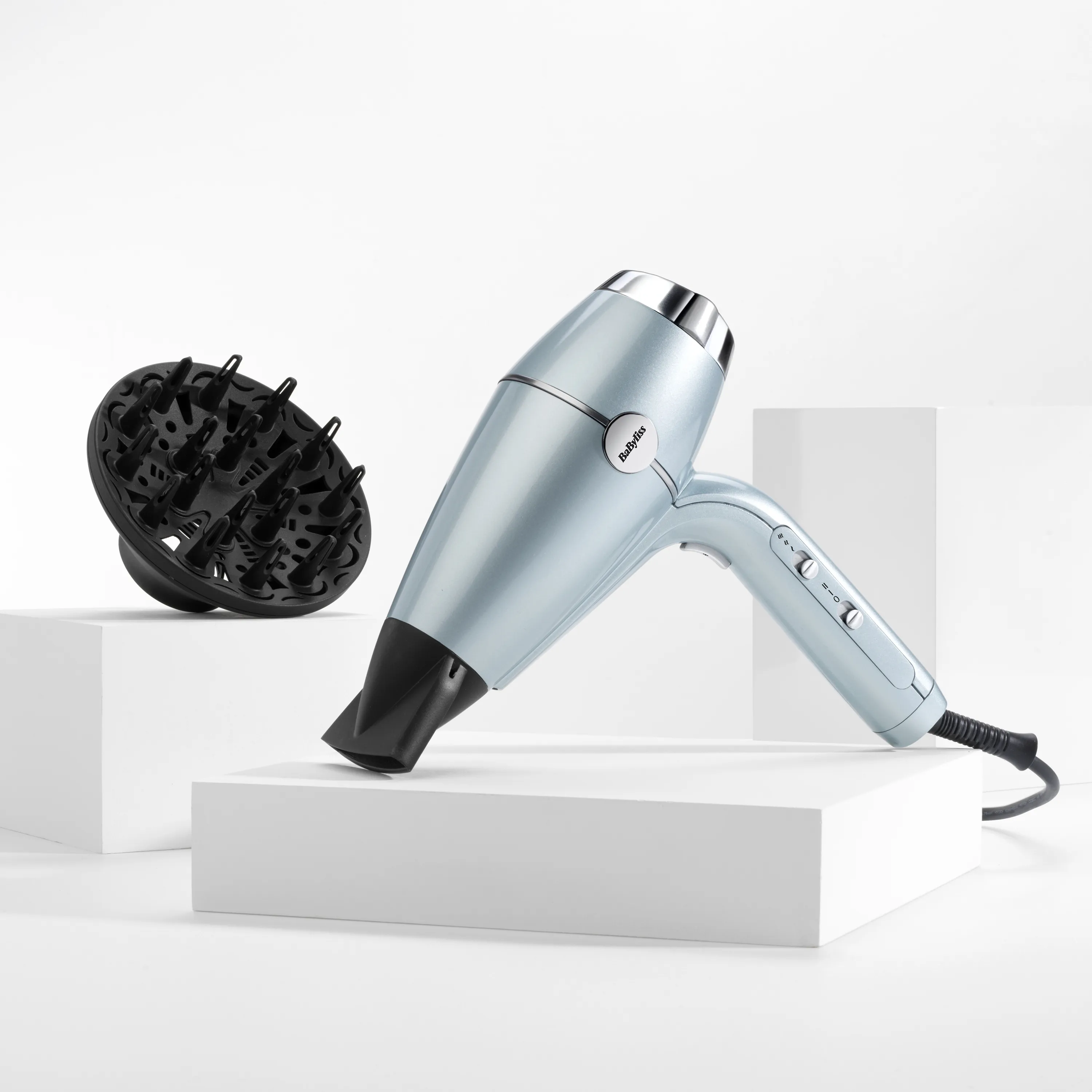 BaByliss Hydro-Fusion D773DE 2100 W h&aring;rtork, metallic