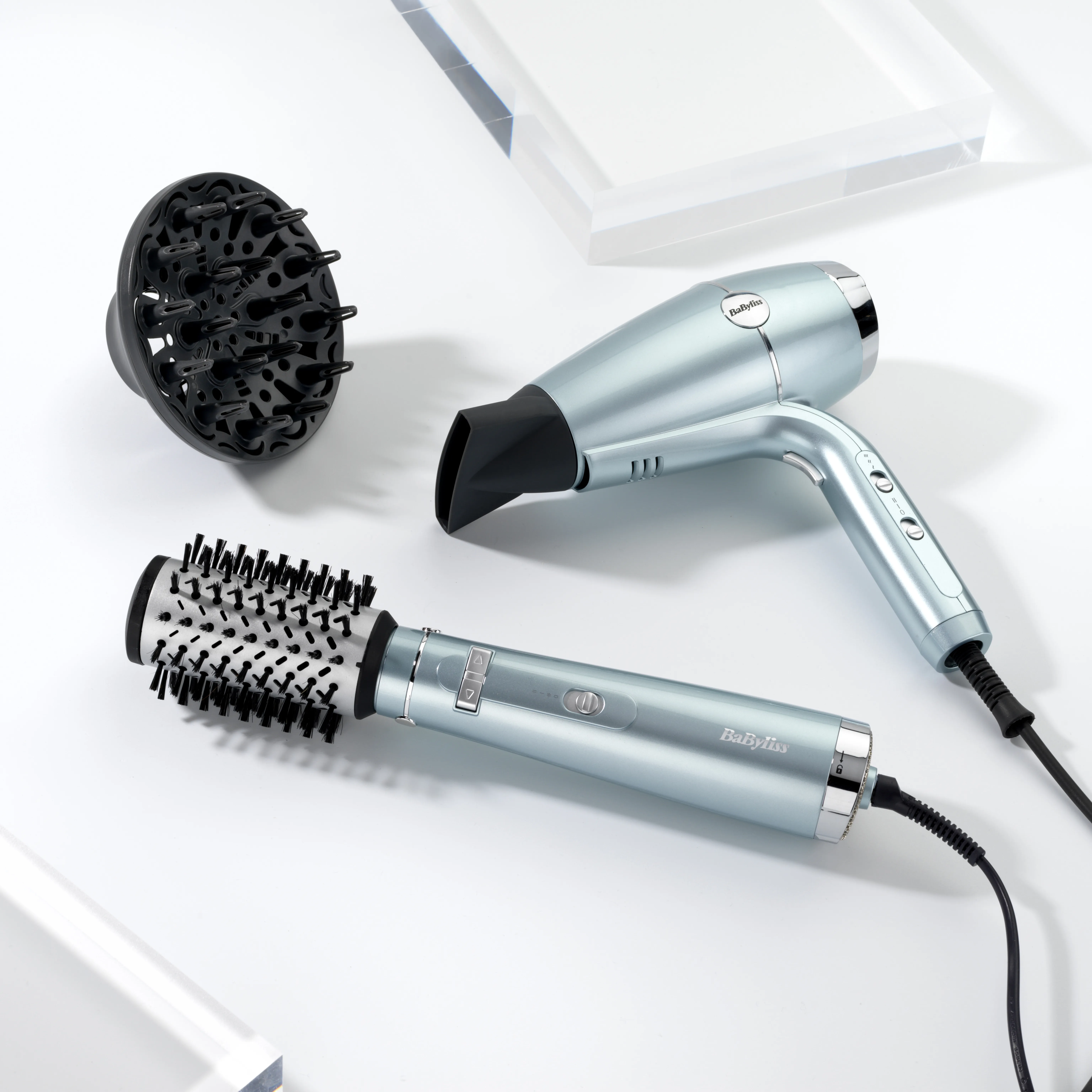 BaByliss Hydro-Fusion D773DE 2100 W h&aring;rtork, metallic