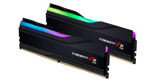 G.Skill DDR5 - 96GB -6400 - CL - 32 (2x 48GB) dual kit, RAM (black, F5-6400J3239F48GX2-TZ5RK, Trident Z5 RGB, INTEL XMP)