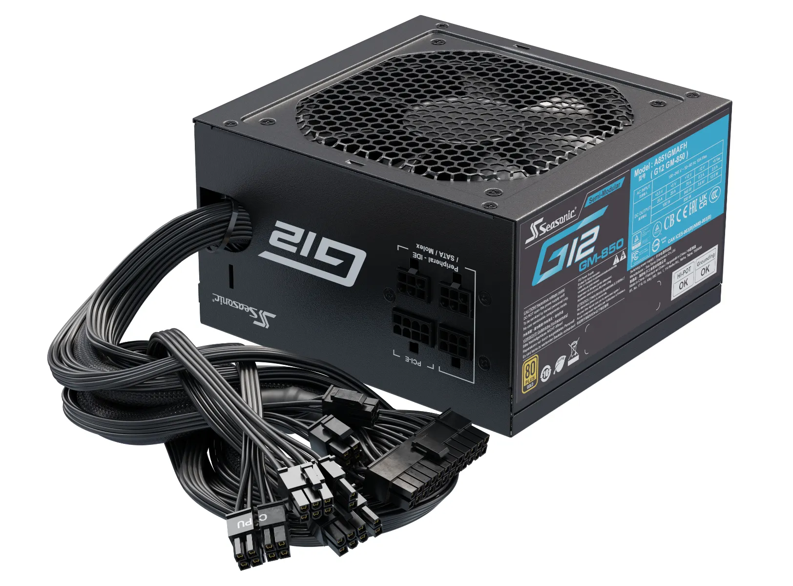 Seasonic G12 GM V2  850W - power supply, 80 Plus Gold