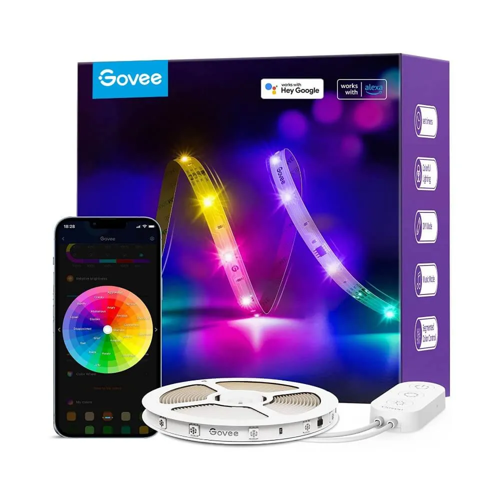 Govee RGBIC Basic - LED strip lights, RGB, 5m, Wi-Fi, Bluetooth