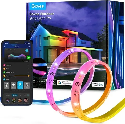 Govee Outdoor Strip Light Pro -valonauha ulkokäyttöön, 10 metriä