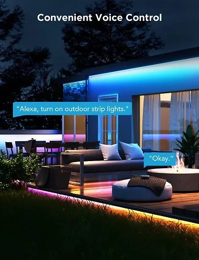 Govee Outdoor Strip Light Pro -valonauha ulkok&auml;ytt&ouml;&ouml;n, 10 metri&auml;