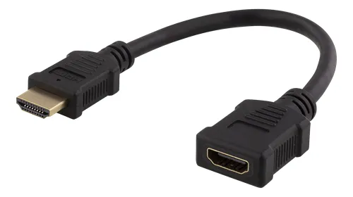 Deltaco  HDMI &ndash; HDMI 1.4 - cable, 0.2 m, Black