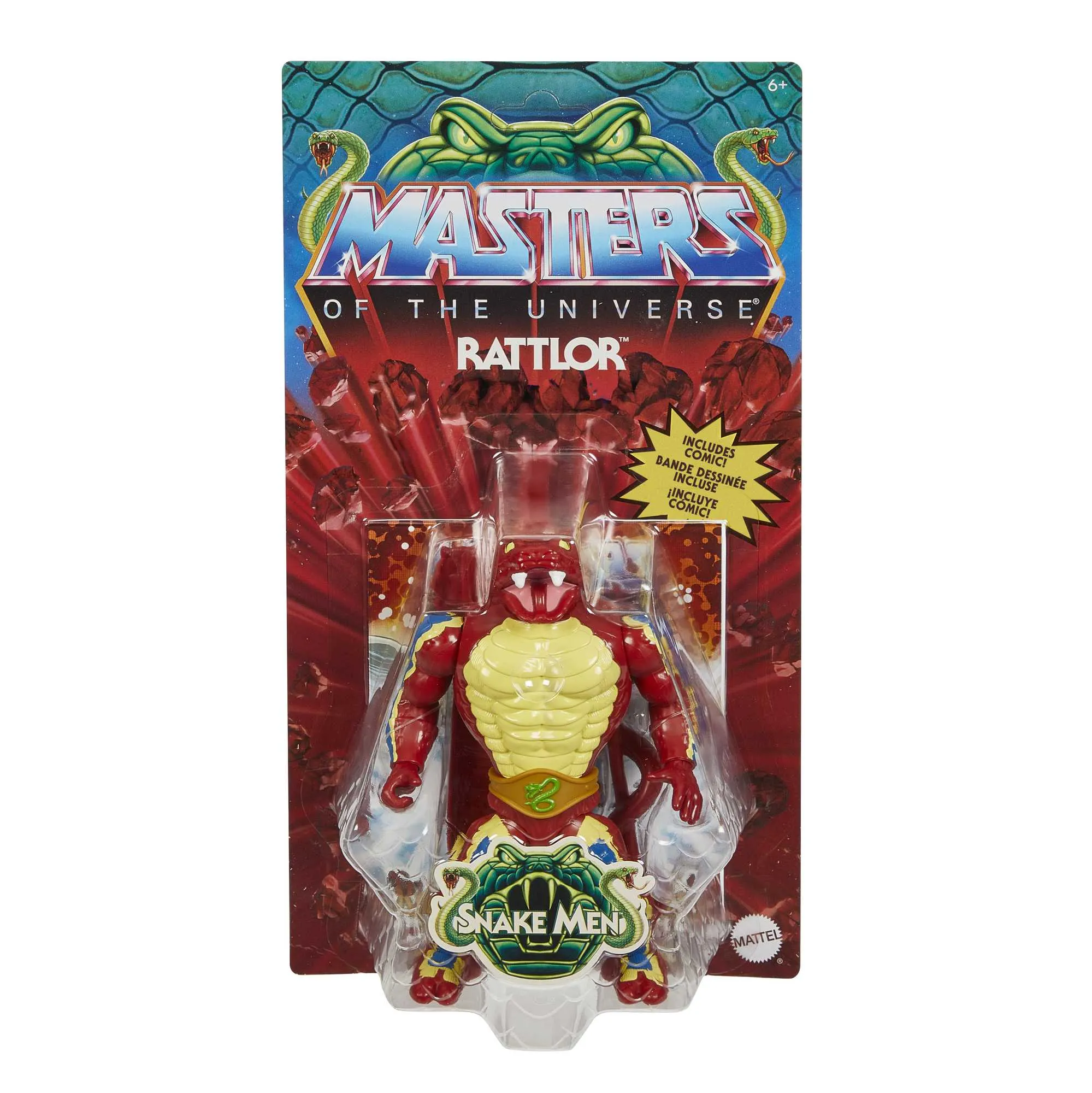 Mattel Masters of the Universe Origins Action Figure Rattlor, Toy Figure (14 cm)