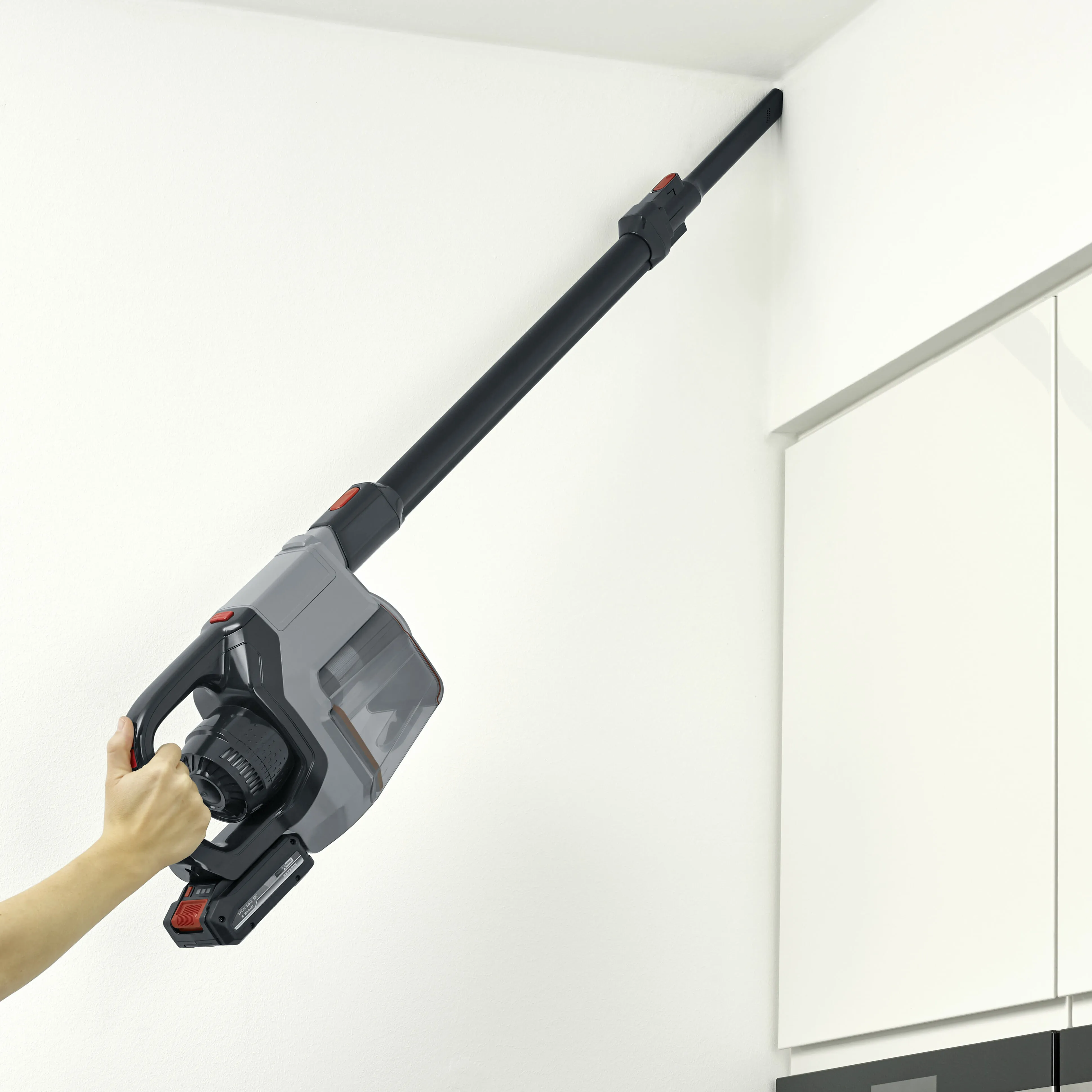 Severin SEPURO HV 7184, upright vacuum cleaner (grey/black, Power X-Change family from EINHELL)