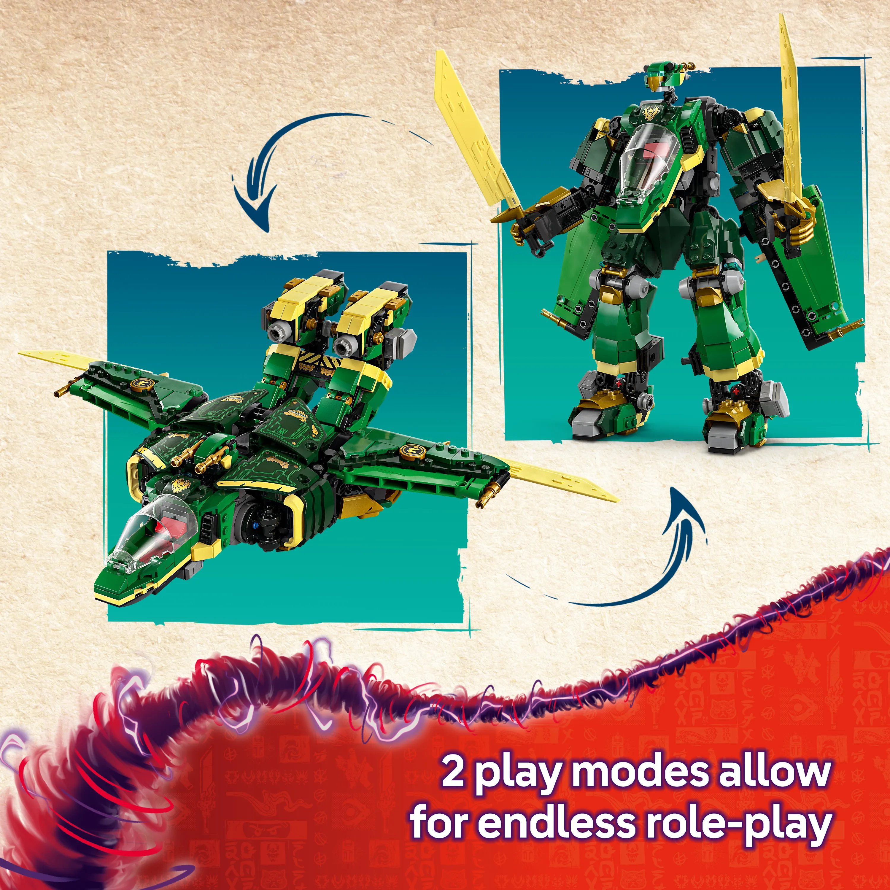 LEGO NINJAGO Lloyd's Jet-Mech 71845