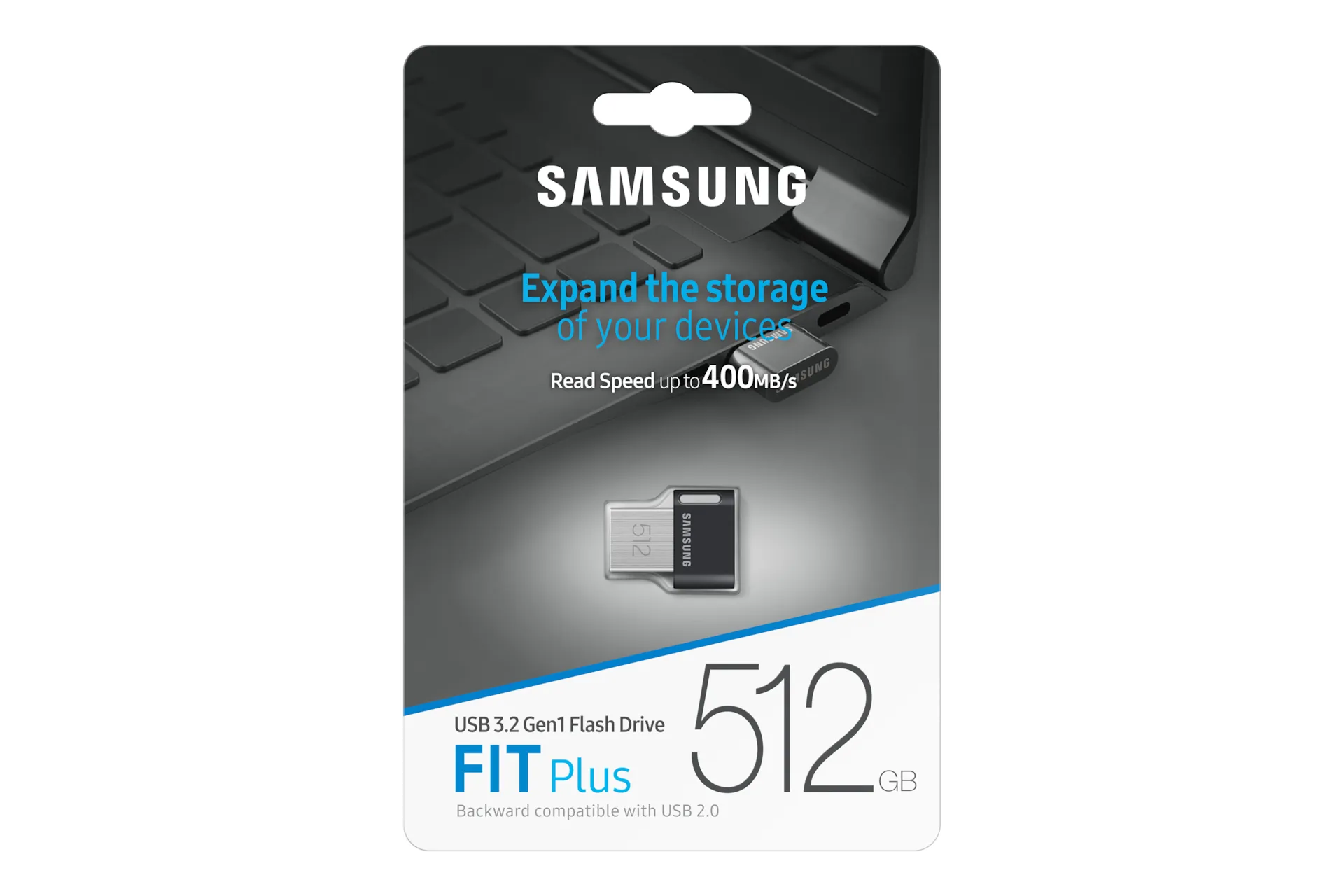 Samsung Fit Plus USB 3.2 Gen 1 512GB memory stick, Black