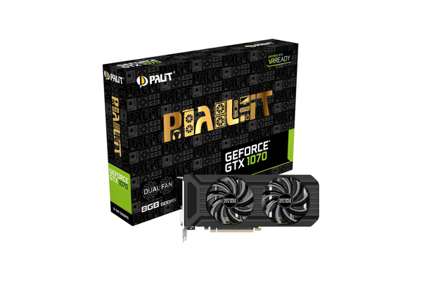 PALIT GeForce GTX 1070 8GB Dual, - Graphics card