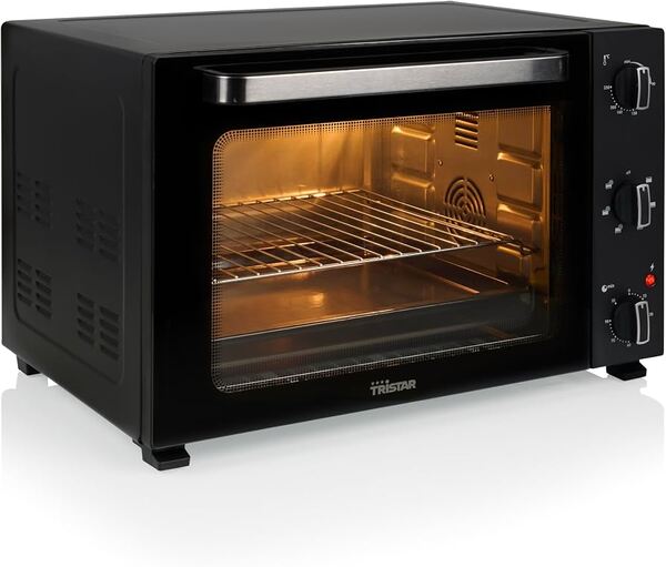 TRISTAR OV-3665,  &shy;48 l,  &shy;1800 W, mini kiertoilmauuni, musta