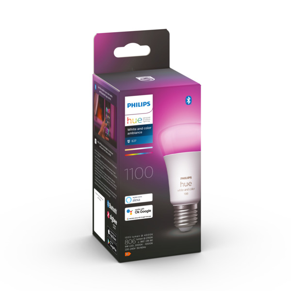 PHILIPS HUE COLOR E27, 9W, BT X 3